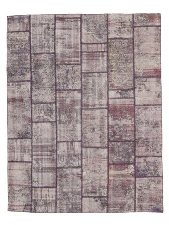 Patchwork Vloerkleed Modern Rood/Donkerrood (Wol, Perzië/Iran)