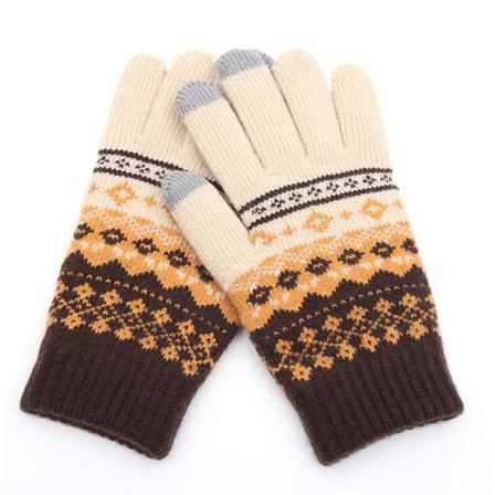 Vinter Touch Handskar Kvinnor Män Varm Stretch Stickning Full Fine