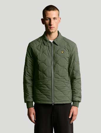 Lyle & Scott Quilted Ripstop Jacket - Khaki green - XL