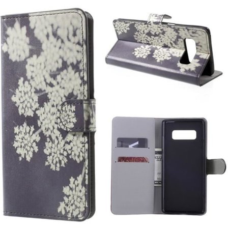 Plånboksfodral Samsung Galaxy Note 8 – Små Blommor