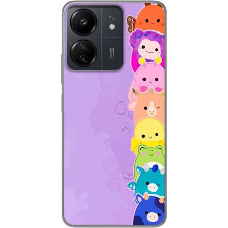 Yhteensopiva Puhelinkuori Xiaomi Redmi 13C Tumma siluetti Jeesuksesta, jolla on orjantappurakruunu mustaa taustaa vasten, voimakkaassa kontrastissa ja