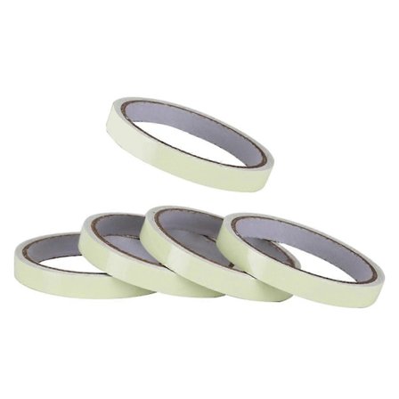 Glow-in-the-Dark Tejp Luminous Luminescent Nödtejp Utgångsmärken Trappor, Väggar Steg Utgångsskylt 2cm