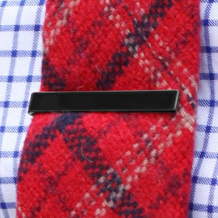 Short Metallic Gunmetal Grey Tie Bar for Men - Tie clips for skinny ties