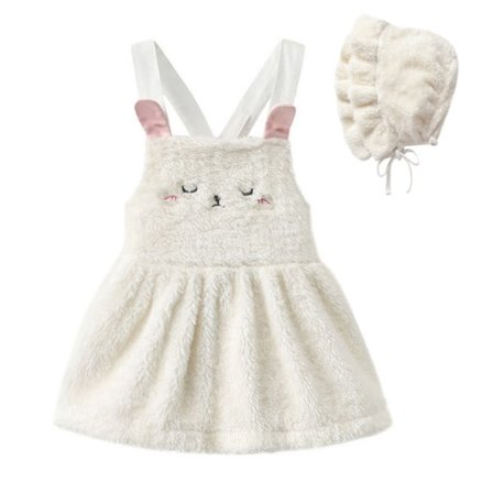 Baby Girls Fleece Straps Kjol