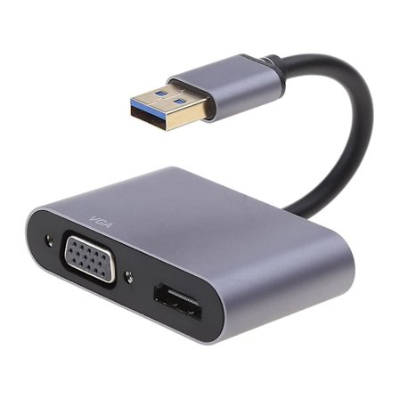 USB till HDMI-adapter USB 3.0 till HDMI VGA 1080P Videografikkabelomvandlare