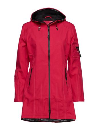 3/4 Raincoat Outerwear Rainwear Rain Coats Rød Ilse Jacobsen*Betinget Tilbud