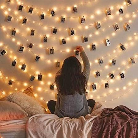 Makuuhuoneen valot, 12APM Fairy Lights, 33 jalkaa pitkät nauhat 100 LED-lampulla, Esteettinen huoneen sisustus, Nauhavalot makuuhuoneeseen Mind-