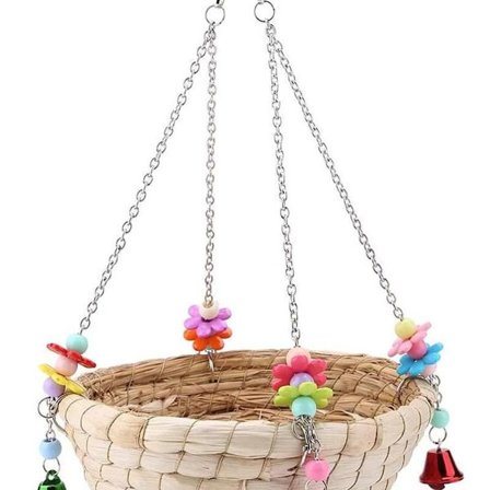 Fuglerede Seng Halm Rede Naturlig Håndvævet Halm Rede Seng Gynge Legetøj KLB