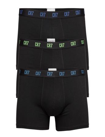 Cr7 Basic, Trunk, 3-Pack Boxershorts Sort CR7