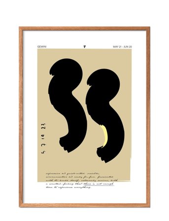 Poster & Frame Gemini - Multi/patterned - 42X29.7CM