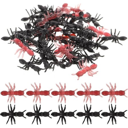 50 stk. Realistiske Plastik Myrer Simulation Insekter Realistisk Myre DXGHC