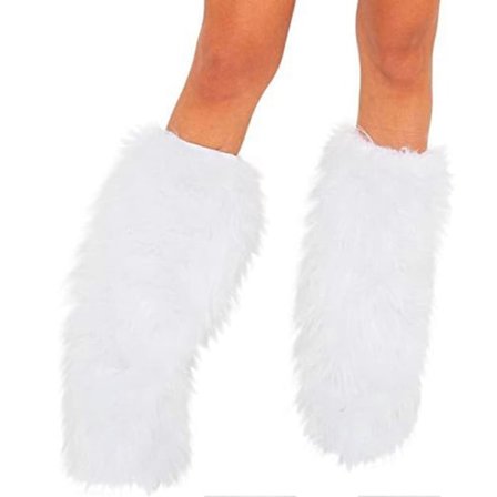 Dame Pels Leggvarmere Lange Støvler Sko Mansjett Deksel Varmt Furry Kostyme Jule Cosplay Fest Tilbehør - Perfekt