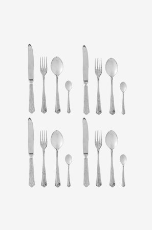 Bloomingville - Tilly Bestick, set om 16 - Silver - Bestick - Från Homeroom