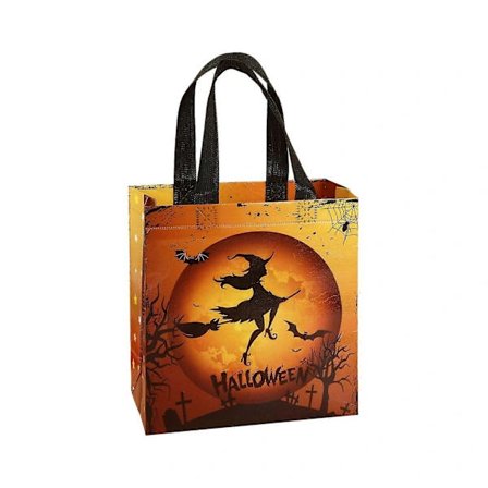 2025 Halloween Non Woven Græskarlygte Heks Mørkt Slot Party Halloween Gavepose Gul