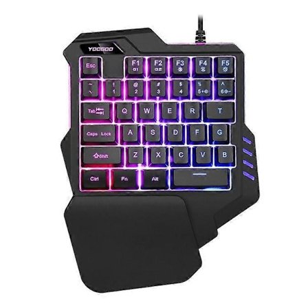 Enhands Gaming Tangentbord - RGB Bakgrundsbelyst 35 Tangenter Portabel Mini Gaming Keypad - Ergonomisk Spelkontroll Dator Skrivbord PC Mac Gamer