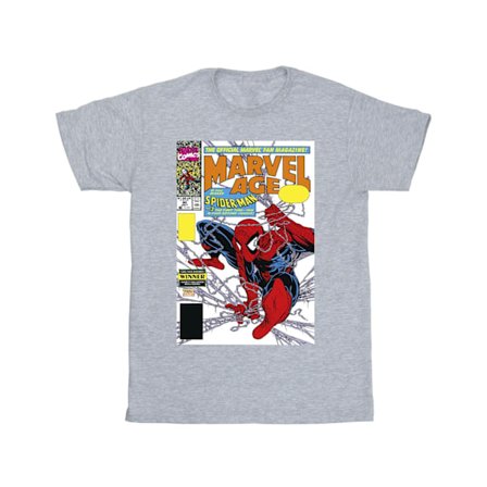 Marvel Mens Spider-Man Marvel Age Comic Cover T-Shirt 5XL Sport