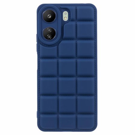 SKALO Xiaomi Redmi 13C 4G Puffer Bumper TPU-suojakuori - Tummansininen