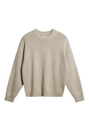 J.Lindeberg - Eddy Cotton Wool Crew Neck - Grå - Man - M