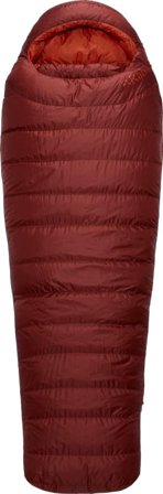 Rab Ascent 900 Left/Right down sleeping bags Red Left Zip