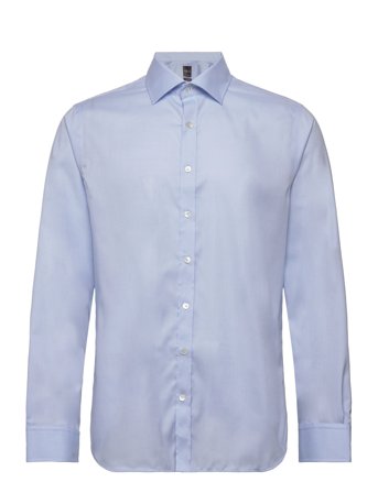 Oscar Jacobson Slim Fit Cut Away Non Iron Twill - Blue - 41