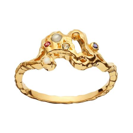 Maanesten 4740A Lulu Ring Gul, Dame Ringe, Størrelse: ONE Size