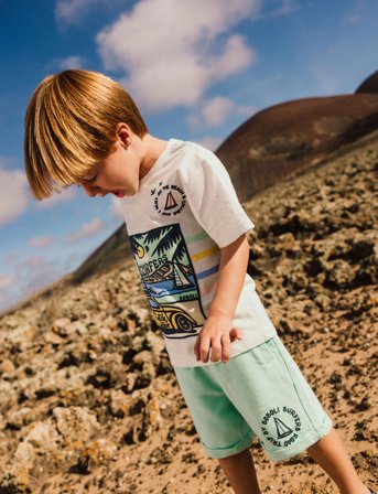 Boboli Fleece Bermuda Shorts - Green - 104