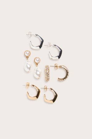 Kappahl | Örhängen 4-pack | Guld