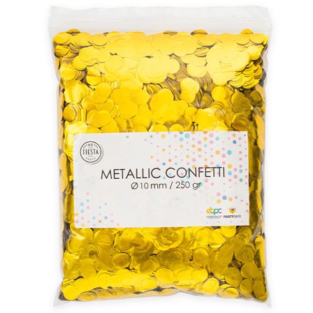 Konfetti Guld Metallic Runda 250g