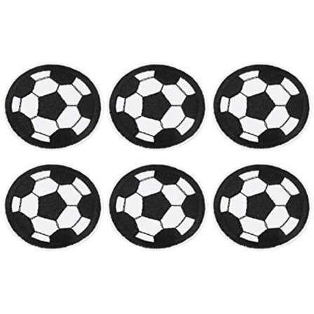 Stoff fotball brodert lapp flere design dekorert Diy