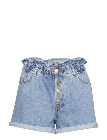 Onlcuba Life Paperbag Dnm Shorts Blue ONLY