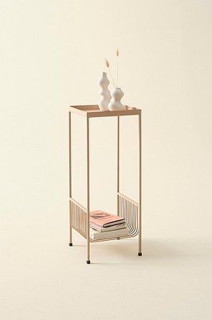 Jotex - Sidobord 25,5x25,5 Cm Järn Beige CALANCA - Köp Sidobord & småbord hos Jotex