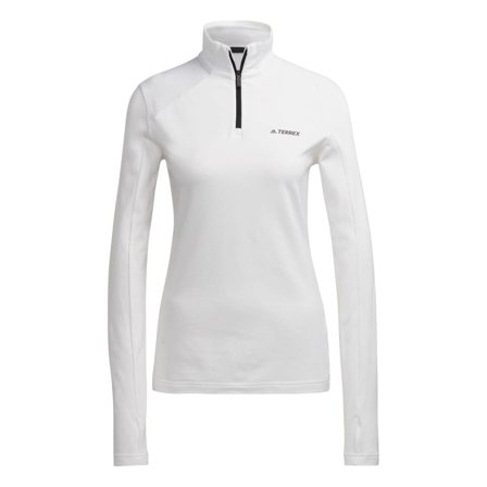Adidas Women's Terrex Everyhike Half-Zip Fleece Jacket Women Mid layer tops White S