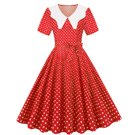 Dam V-hals Med Bälte Klänningar A Line Summer Beach Sundress