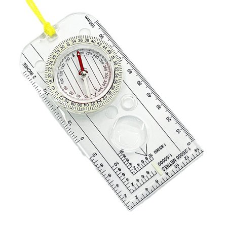 Multifunctional Outdoor Compass, Compass, Map Ruler, Scale