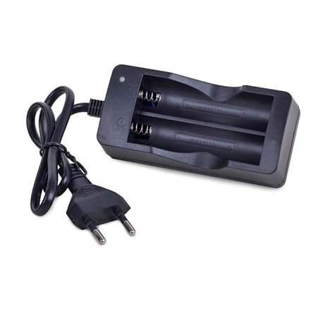 2x Batteriladdare / Laddare - 18650 Batterier Svart [BR]