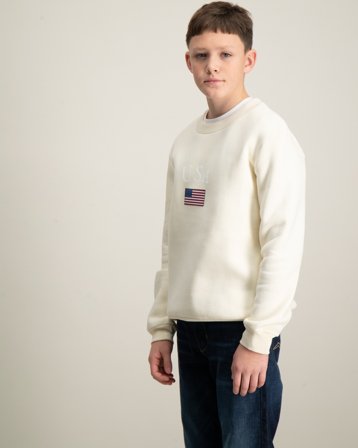 LMTD LUSA LS BRU O-NECK SWEAT Beige Pulls Garçon - Kids Brand Store