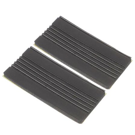 2 stk. Antiskli-puter for basstromme, gummiføtter, beskyttelse, profesjonelle basstrommematter