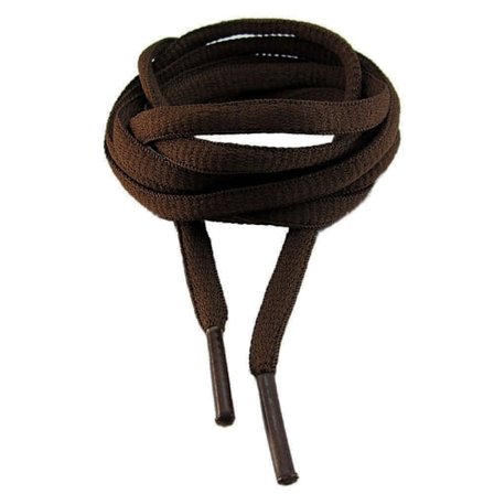 Snørebånd - Mørkebrun - Ovale [130 cm] Mørkebrun