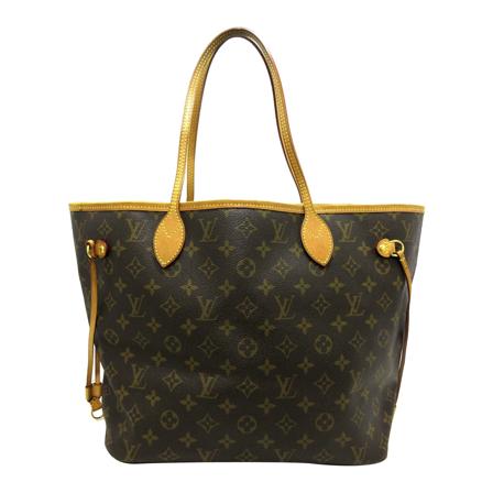 Louis Vuitton Vintage, Pre-owned Neverfull MM Monogram Bag Bruin, Dames, Maat:ONE Size,leer