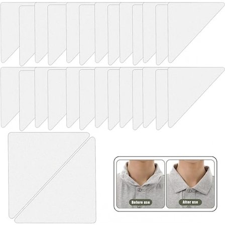 200 stk. Polo Shirt Krave Fikseret, PVC Krave Anti-Warping Kant Shaper, Til