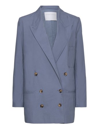 Poplin Suit Blazer Blue Cathrine Hammel
