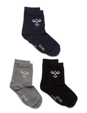 Sutton 3-Pack Sock Socks & Tights Socks Sininen Hummel