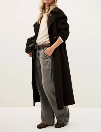 ba&sh Coat Kate - Brown - 38