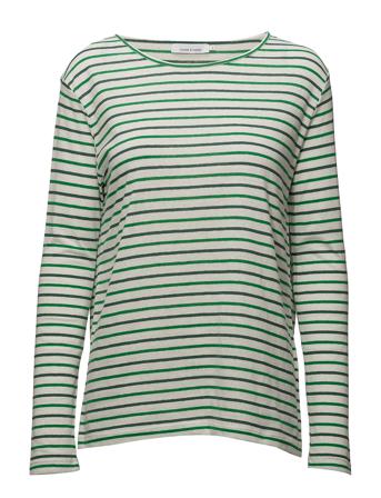 Nobel Ls Stripe 3173 T-shirts & Tops Long-sleeved Vihreä Samsøe Samsøe
