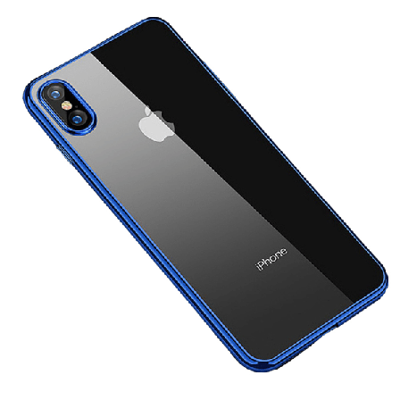 Skyddsskal för iPhone XS Max (Electroplated) Blå