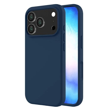 iPhone 17 Pro - Matt TPU Mjuk Skal - Mörkblå