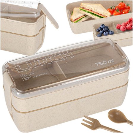 Lunchlåda 750 ml beige