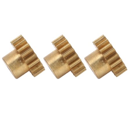 RC Motorväxel 20T M0.6 Koppar RC Motor Pinion Set för 1/12 1/16 RC Bilar för 370 380 390 Motorer 3st