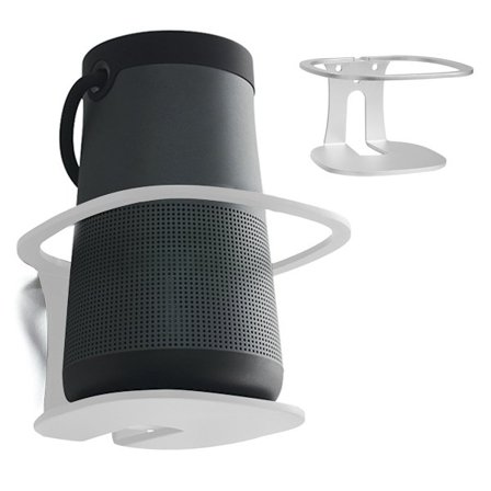 Højttalervægbeslag, aluminiumslegering, egnet til Bose Soundlink Revolve+II metalhøjttaler, sølv