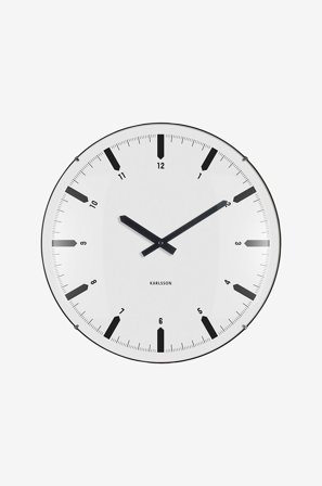Karlsson - Veggklokke Realista Dome - Hvit - Veggklokker & bordklokker - Fra Homeroom